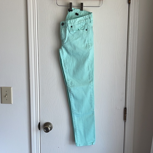 JCrew mint green toothpick jeans size 26 - Picture 6 of 7